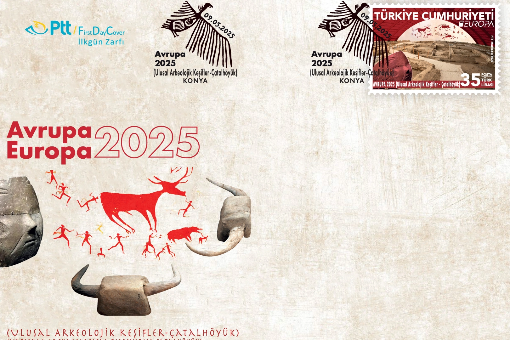 PTT'den 'Avrupa 2025' özel anma pulu