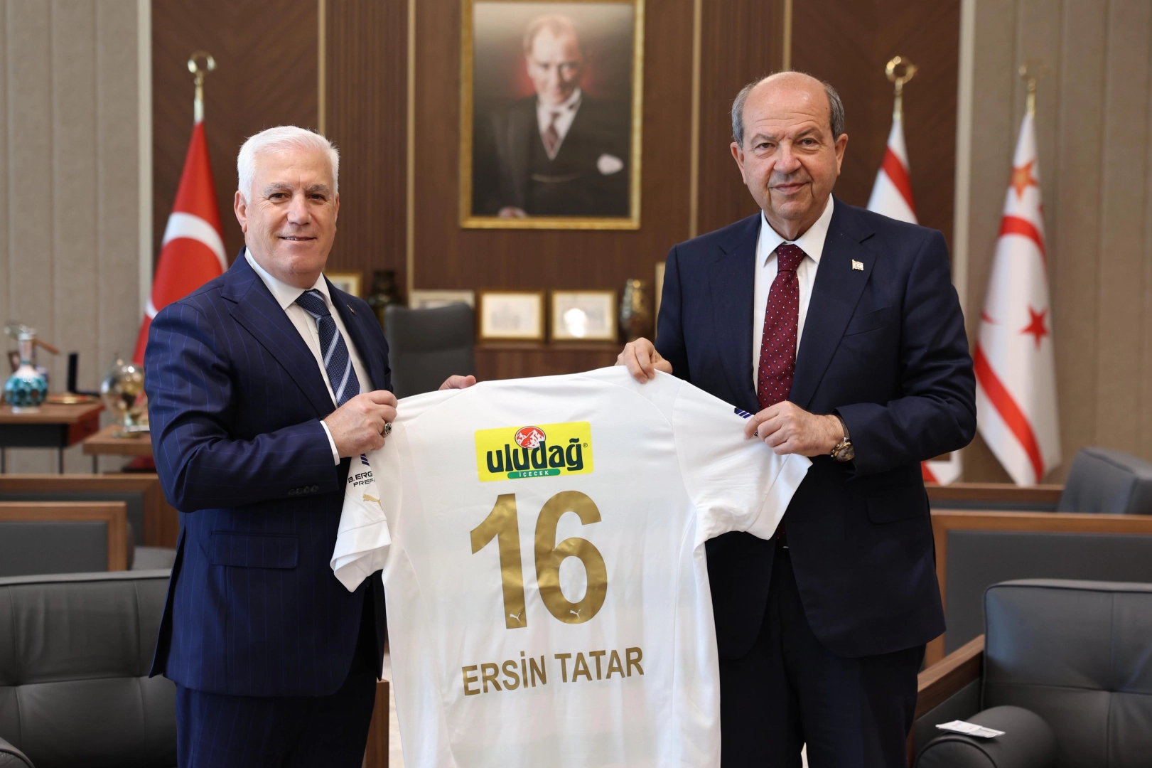 Başkan Bozbey’den KKTC Cumhurbaşkanı Tatar’a ziyaret